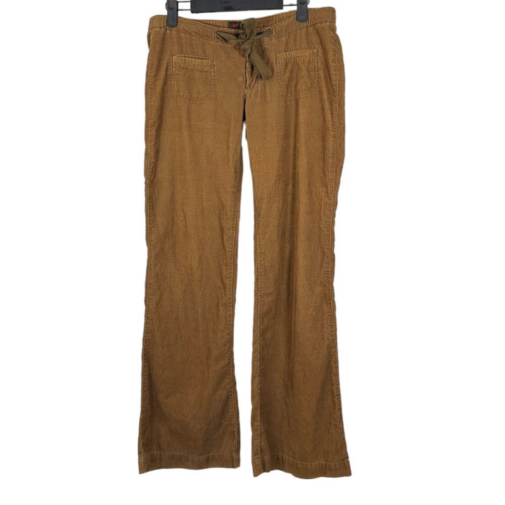 Blue Asphalt Vintage 90s y2k Low Rise Corduroy Lightweight Flare Pants Size 3